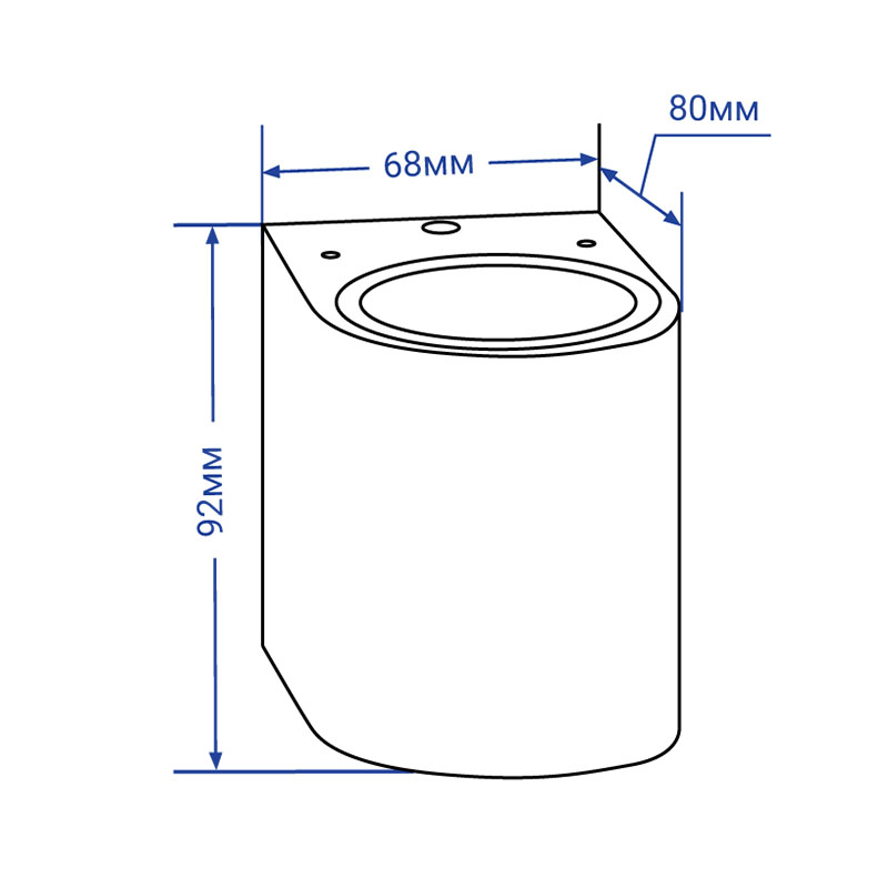 Архітектурний світильник FERON DH014 GU10 сірий 11867