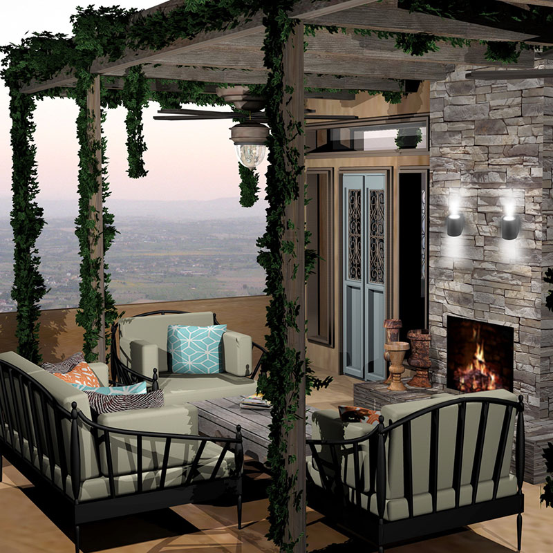 Архітектурний світильник FERON DH014 GU10 сірий 11867