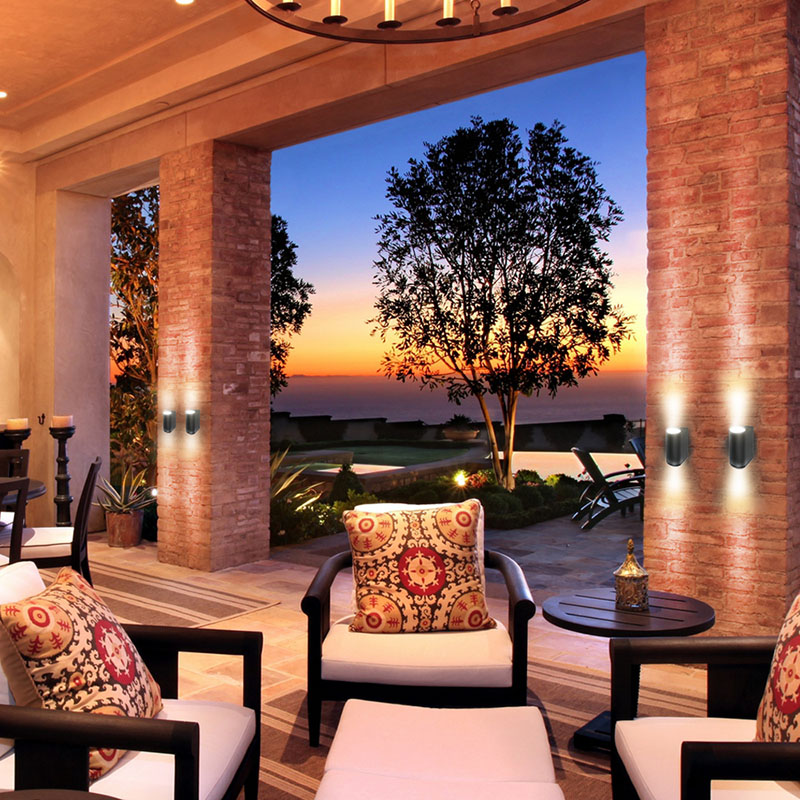 Архитектурный светильник FERON DH015 2хGU10 черный 11883