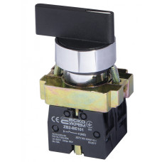 Кнопка поворотная АСКО-УКРЕМ XB2-BJ53 3-х позиционная с самовозвратом и удлиненной ручкой A0140010046