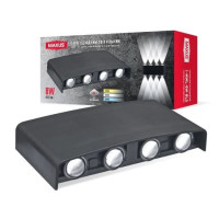 Светлодиодный накладной фасадный светильник MAXUS MWL 8W 3CCT IP65 BL Square черный 1-MWL-8W-BLS