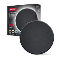 Светлодиодный накладной светильник MAXUS MWL 15W 3CCT IP65 BL Circle черный 1-MWL-15W-BLC