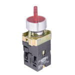 Кнопка поворотная АСКО-УКРЕМ XB2-BK2465 на 2 положения с подсветкой зеленая A0140010067