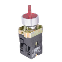 Кнопка поворотная АСКО-УКРЕМ XB2-BK2465 на 2 положения с подсветкой зеленая A0140010067