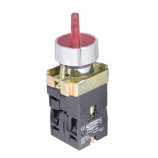 Кнопка поворотная АСКО-УКРЕМ XB2-BK2465 на 2 положения с подсветкой зеленая A0140010067