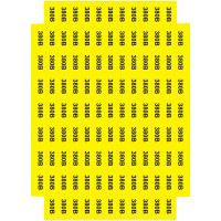 Отметка "380 В" желтая 45х22 (на листе 113 шт) Аско SES030191