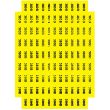 Отметка "380 В" желтая 45х22 (на листе 113 шт) Аско SES030191