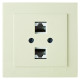 Розетка Nilson Touran кремовая компьютерная 2-я CAT5e RJ45 ( 24121046 )