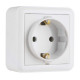 Розетка Nilson Unique белая 1-я с заземлением ( 28111017 )