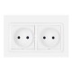 Розетка накладная Nilson Unique белая 2-я без заземления ( 28111024 )