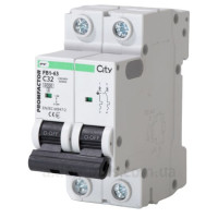 Автоматический выключатель Промфактор CITY 2P C 32А. 6кА FB1CI2032