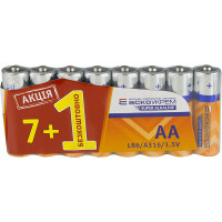 Батарейка АСКО щелочная AA/LR6/S7F1 (шринк 7+1шт/коробка20шринков) 8шт