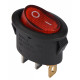 Переключатель АСКО-УКРЕМ KCD1-9-101N R/B 1-клавишный красный овальный с подсветкой A0140040087