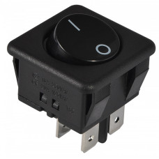 Переключатель АСКО-УКРЕМ KCD2-10-201 B/B 1-клавишный черный A0140040124