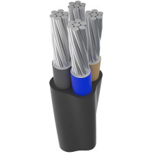 Кабель алюминиевый АВВГ 4х35 мм² (кму) черный круглый