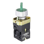 XB2-BK2365 Кнопка Зеленая поворотная 2-поз. с подсветкой A0140010012