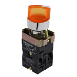 XB2-BK2565 Кнопка Желтый поворотная 2-поз. с подсветкой A0140010081