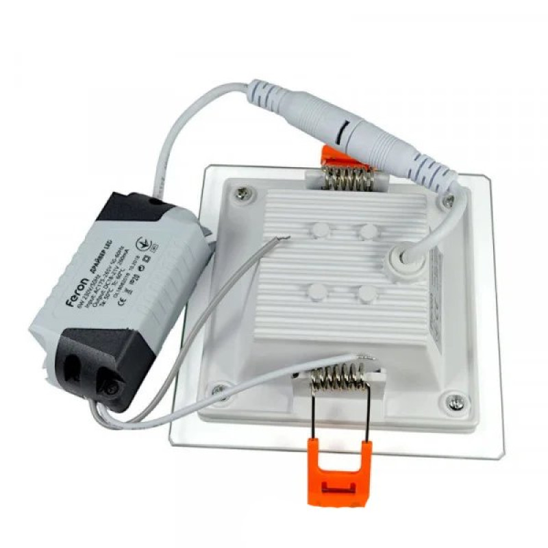Встраиваемый LED светильник FERON AL2111 6W квадратный 480Lm 5000K 01581