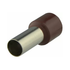 Кабельный наконечник АСКО-УКРЕМ трубчатый в изоляции HT 25-16/12 коричневый A0060010034 (100шт)
