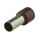 Кабельний наконечник АСКО-УКРЕМ трубчастий в ізоляції НТ 25-16/12 коричневий A0060010034 (100шт)