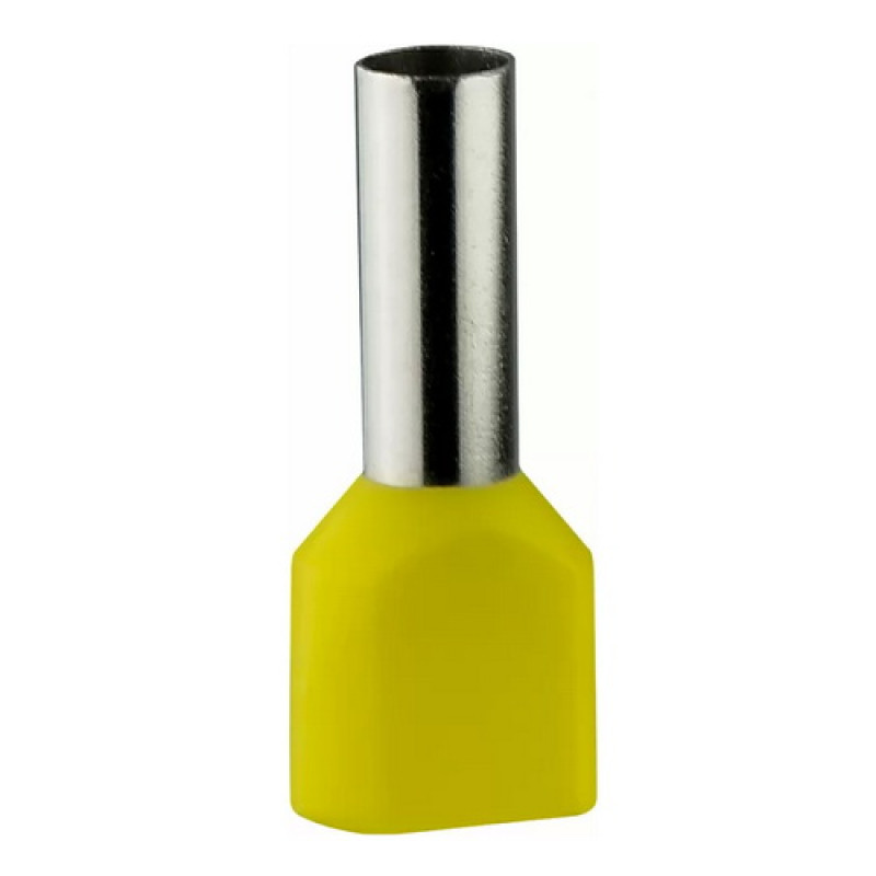 Кабельний наконечник АСКО-УКРЕМ трубчастий в ізоляції TE 6,0-14 жовтий (100шт) A0060120011