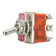 Тумблер АСКО 6 контактов ( I-0-II ) 1322 ( A0140060006 )