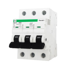 Автоматичний вимикач FB2-63 Standart 3P С 04А 6кА ПРОМФАКТОР FB2C3004