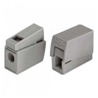 Клемма шв монт WAGO 1х2,5мм прививка (проходная 2х2,5мм) 24А 100шт 224-112