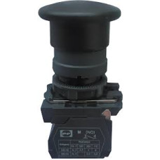 Кнопка ПФ пластик FP5-AC21 "Грибок" без фикс.(черная)