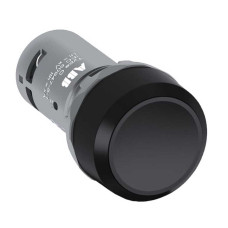Кнопка плоская черная CP1-10B-10 без фиксации ABB ( 1SFA619100R1016 )