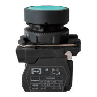 Кнопка Старт FPPCPGPI 1NO зеленая без фиксации промфактор (FP5-AA31)