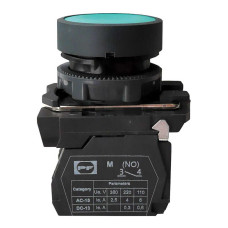 Кнопка Старт FPPCPGPI 1NO зеленая без фиксации промфактор (FP5-AA31)