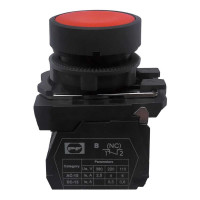 Кнопка Стоп FPPCPRPI 1NC красная без фиксации Промфактор (FP5-AA42)