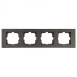 Рамка четверная горизонтальная OVIVO Grano моко (400-190000-228)