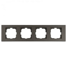 Рамка четверная горизонтальная OVIVO Grano моко (400-190000-228)