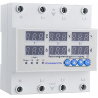 Реле контроля напряжения и тока RKV 4P 63A АСКО (A0010230003)