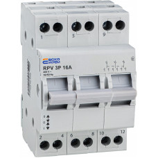 Ручной переключатель ввода (I-0-II) RPV 3P 16A АСКО (A0010220007)