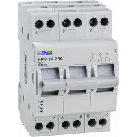 Ручной переключатель ввода (I-0-II) RPV 3P 25A АСКО (A0010220008)