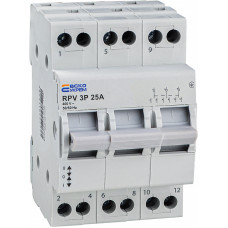 Ручной переключатель ввода (I-0-II) RPV 3P 25A АСКО (A0010220008)