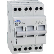 Ручной переключатель ввода (I-0-II) RPV 3P 40A АСКО (A0010220010)