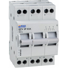 Ручной переключатель ввода (I-0-II) RPV 3P 63A АСКО (A0010220011)