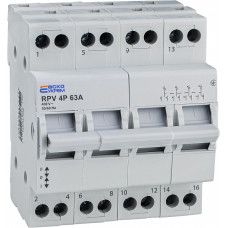 Ручной переключатель ввода (I-0-II) RPV 4P 63A АСКО (A0010220013)