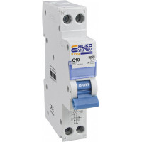 Устройство защитного отключения UTrust 1P+N (18 mm) 10А C 10мА AC АСКО (A0010210149)