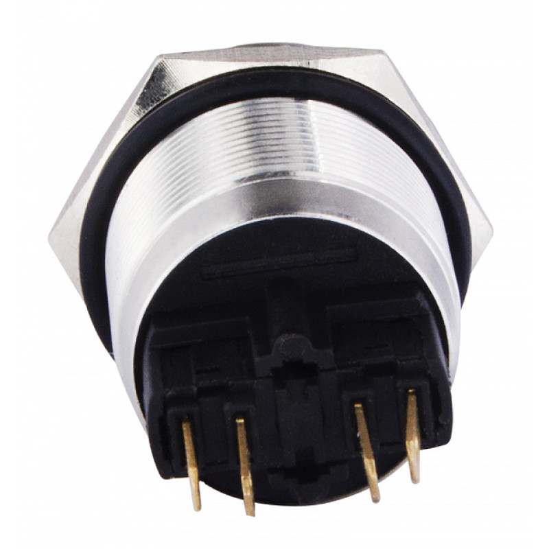 Кнопка металлическая плоская АСКО-УКРЕМ TYJ22-211 ON+NC A0140010124