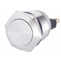 Кнопка металлическая плоская АСКО-УКРЕМ TYJ22-211 ON+NC A0140010124