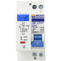 Дифференциальный автомат АСКО ДВ-2002 20А 30мА ( A0030010006 )