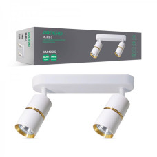 Накладной поворотный светильник ARDERO BAMBOO ML312-2 MR16 GU10 белый+золото 80231