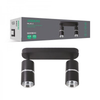 Накладной поворотный светильник ARDERO BAMBOO ML312-2 MR16 GU10 черный+хром 80232