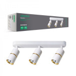 Накладний поворотний світильник ARDERO BAMBOO ML312-3 MR16 GU10 білий+золото 80233