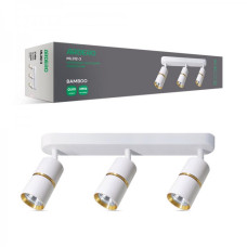 Накладной поворотный светильник ARDERO BAMBOO ML312-3 MR16 GU10 белый+золото 80233